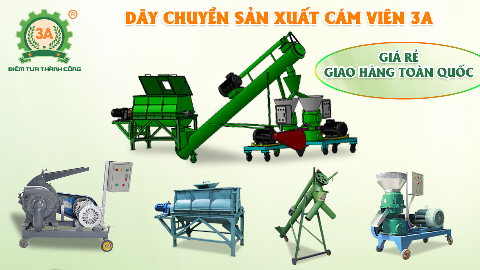 dây chuyền sản xuất cám viên
