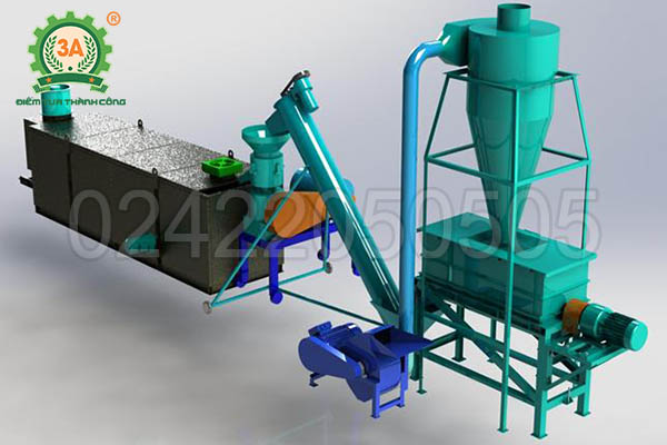 Dây chuyền sản xuất cám công nghiệp 3A
