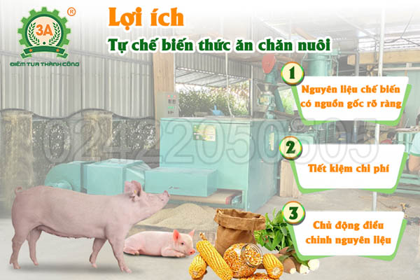 lợi ích của dây chuyền sản xuất cám công nghiệp