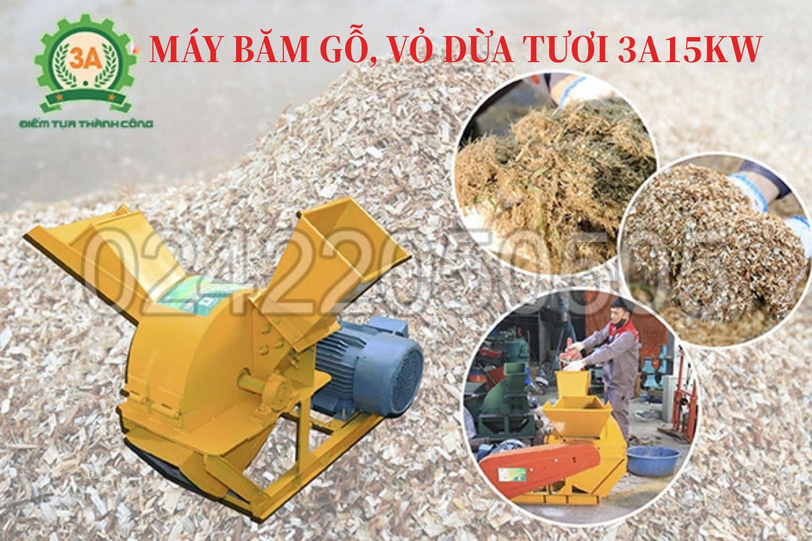 máy băm xơ dừa