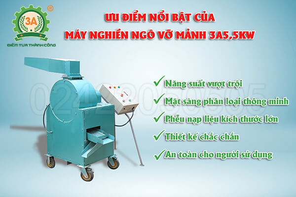 ưu điểm của máy nghiền ngô 3A